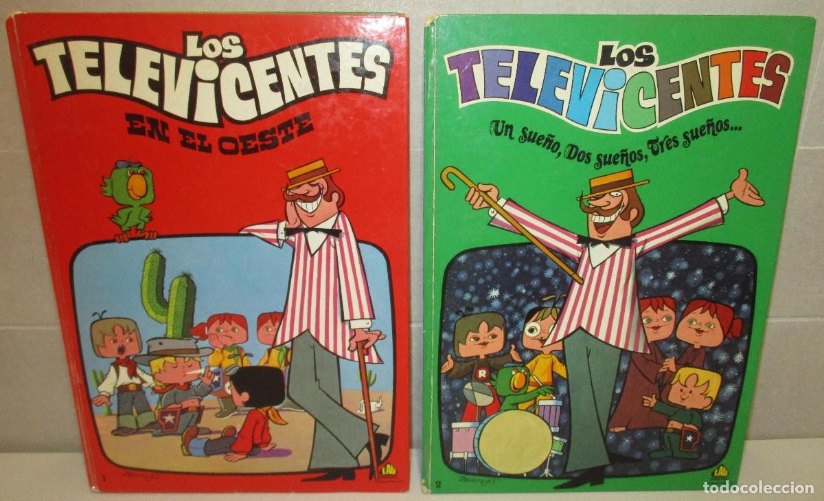 C&oacute;mics: 2 tomos comics LOS TELEVICENTES, LAU EDICIONES / FHER 1976