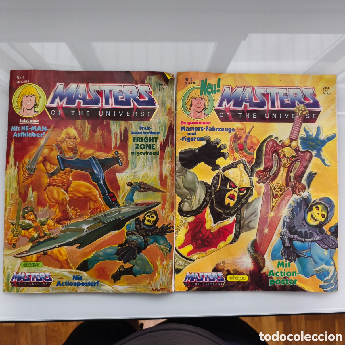 C&oacute;mics: Tebeos y comics - Masters of the universe en Alem&aacute;n, n&uacute;meros 3 y 4 a&ntilde;o 1988