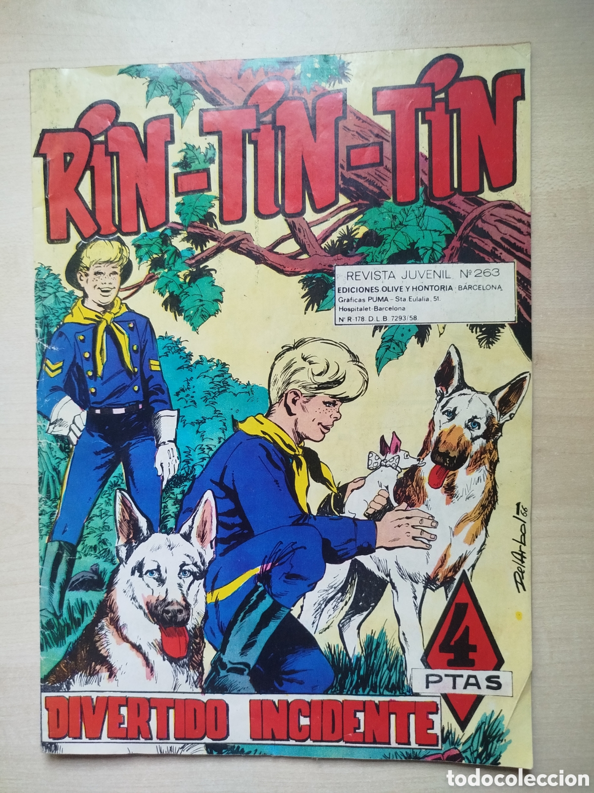 C&oacute;mics: Rin-Tin-Tin, revista juvenil, n&uacute;m. 263