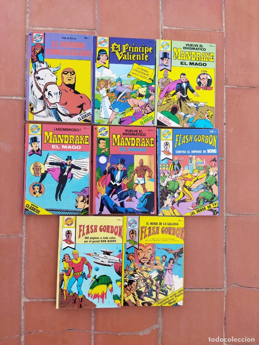 C&oacute;mics: lote 8 comics pocket de ases bruguera 3 MANDRAKE EL MAGO 3 FLASH GORDON Y