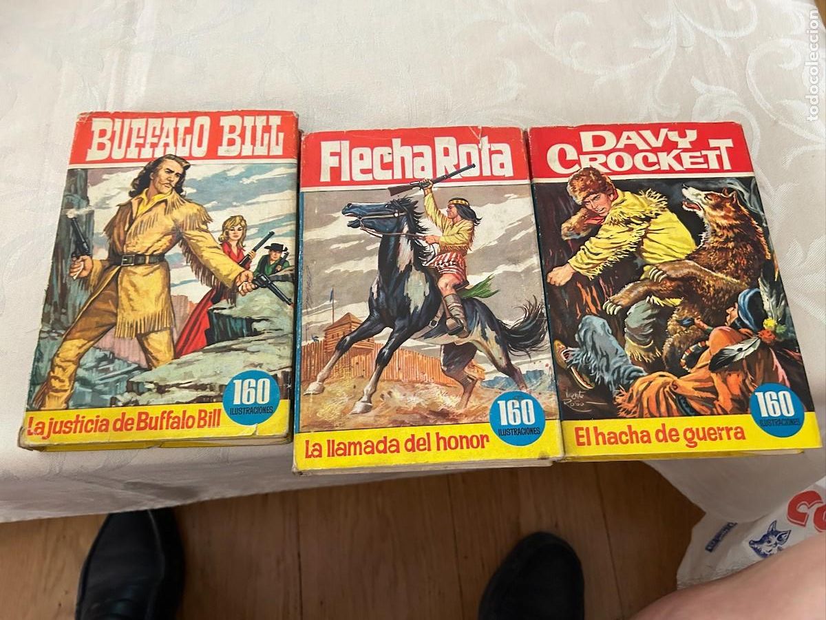 C&oacute;mics: FLECHA ROTA, DAVY CROCKETT Y BUFFALO BILL N&ordm; 27-31 Y 46 COLECCION HEROES N SE VENDEN SUELTOS