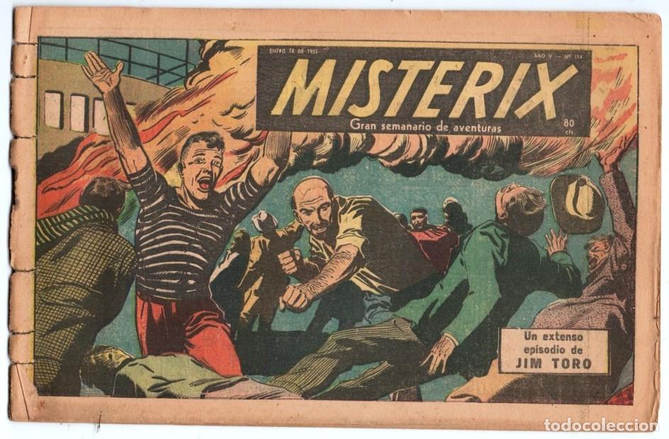 C&oacute;mics: 1952 MISTERIX # 174 JIM TORO-LA DIADEMA TRAGICA-LA PANTERA RUBIA-MISTERIX-EL CACIQUE BLANCO 24 PAG