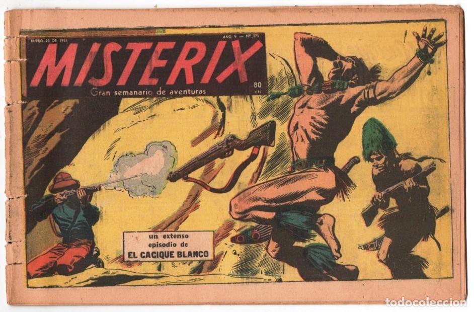 C&oacute;mics: 1952 MISTERIX # 175 JIM TORO-LA DIADEMA TRAGICA-LA PANTERA RUBIA-MISTERIX-EL CACIQUE BLANCO 24 PAG