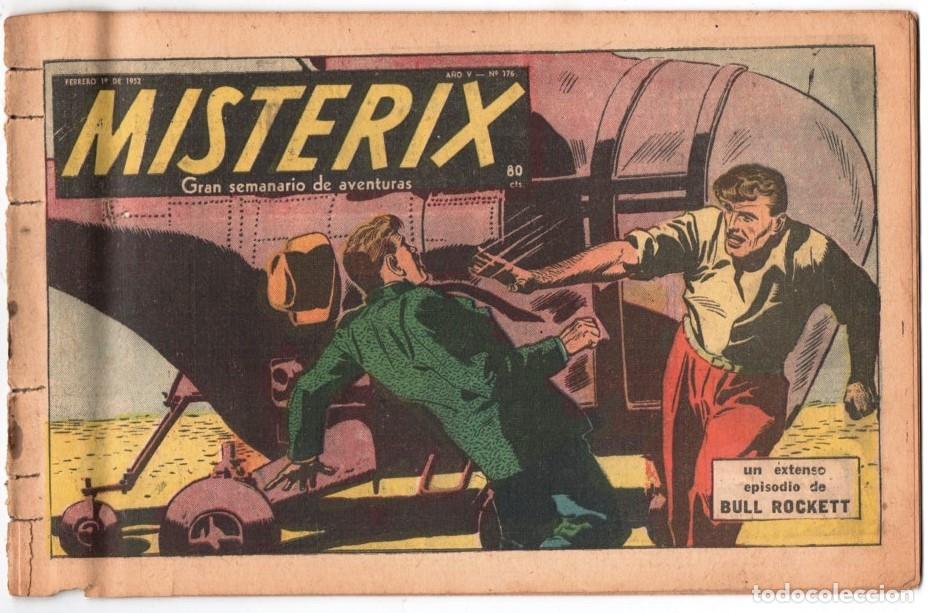 Comics : 1952 MISTERIX # 176 COMIENZA HISTORIETA BULL ROCKETT - JIM TORO - MISTERIX 24 PAG