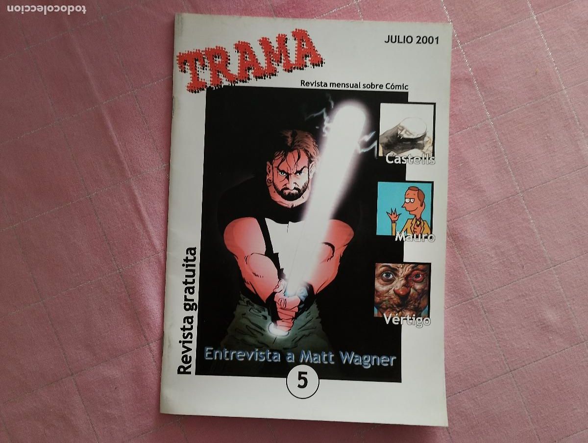 C&oacute;mics: TRAMA. REVISTA MENSUAL SOBRE C&Oacute;MIC. ENTREVISTA A MATT WAGNER. JULIO 2001. N&ordm; 5. (ST/B.1.1)