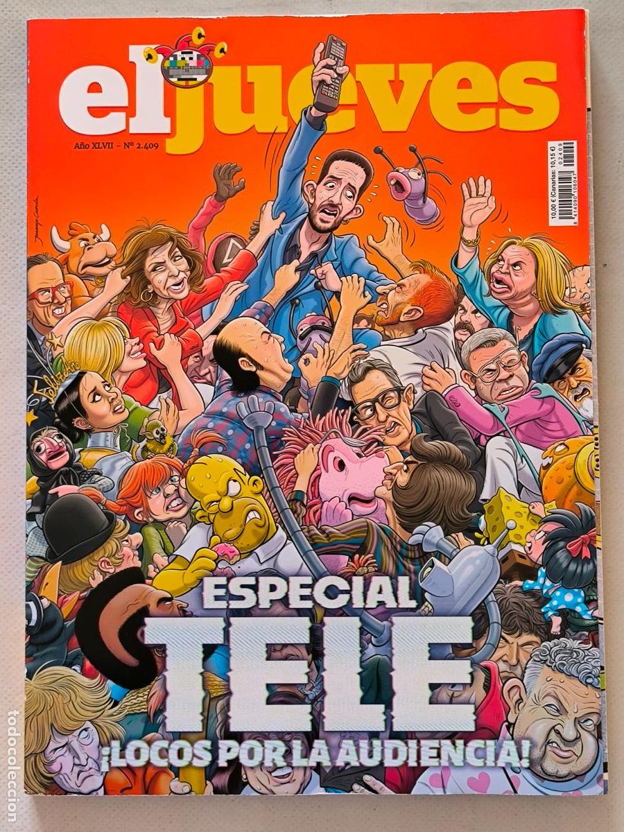 C&oacute;mics: EL JUEVES N&ordm; 2409 A&Ntilde;O XLVII - ESPECIAL TELE - &iexcl;LOCOS POR LA AUDIENCIA! (U1)