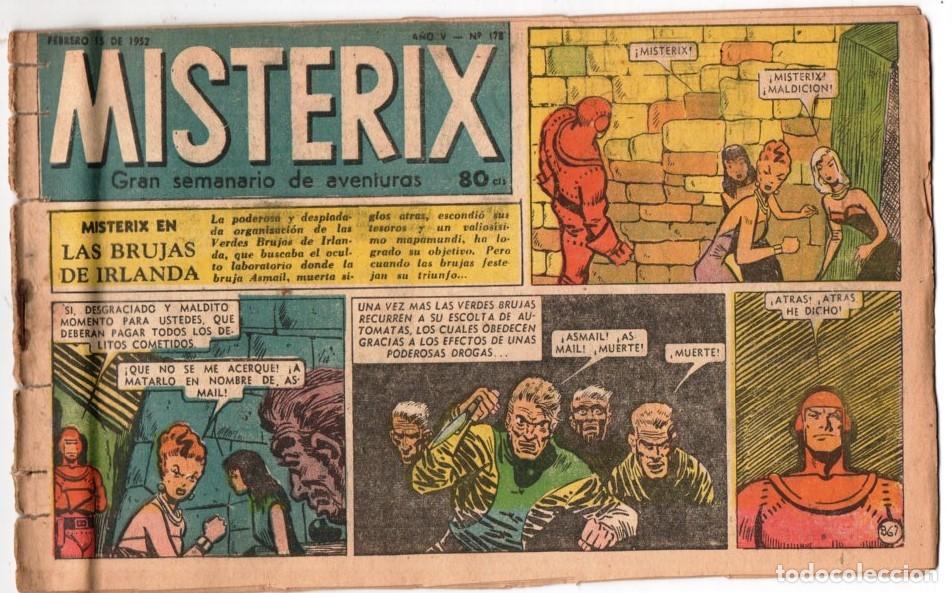 C&oacute;mics: 1952 MISTERIX # 178 BULL ROCKETT - JIM TORO - MISTERIX - EL CACIQUE BLANCO 24 PAG