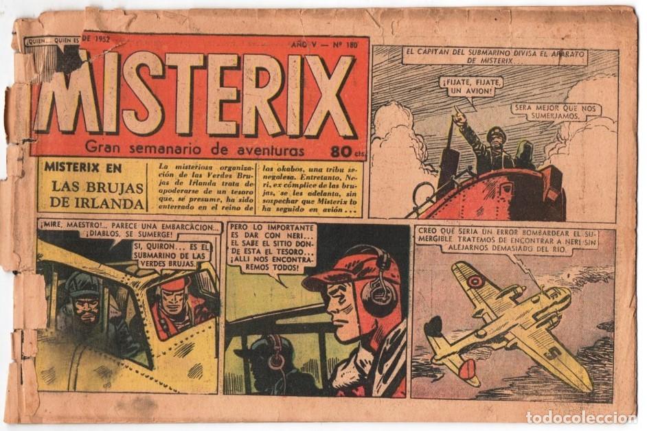 C&oacute;mics: 1952 MISTERIX # 180 BULL ROCKETT - JIM TORO - MISTERIX - EL CACIQUE BLANCO 24 PAG