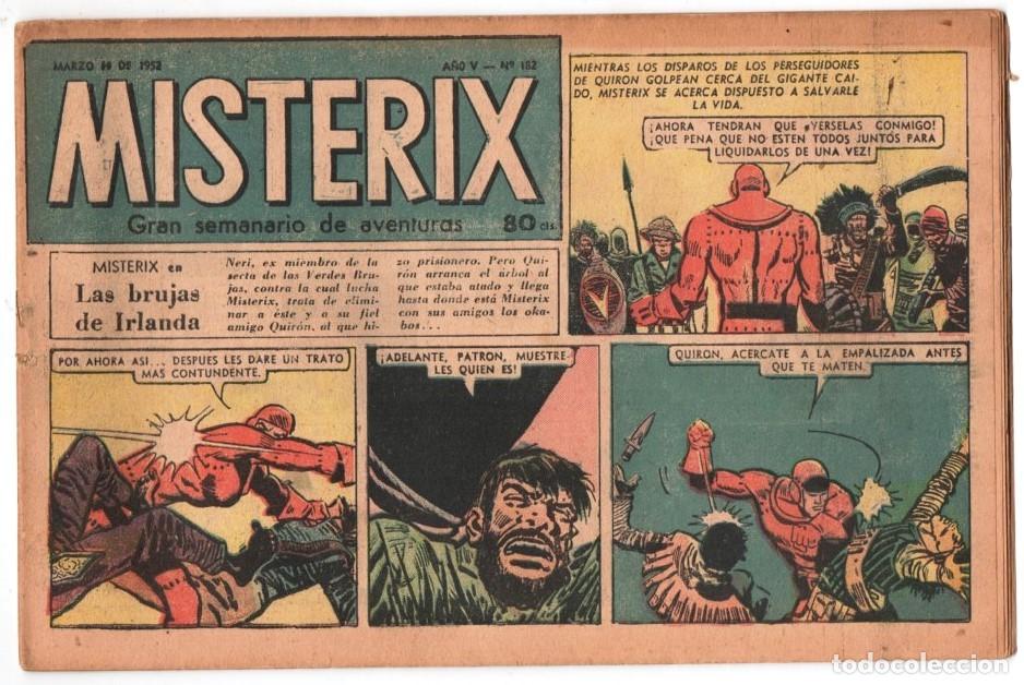 C&oacute;mics: 1952 MISTERIX # 182 BULL ROCKETT - JIM TORO - MISTERIX - EL CACIQUE BLANCO 24 PAG