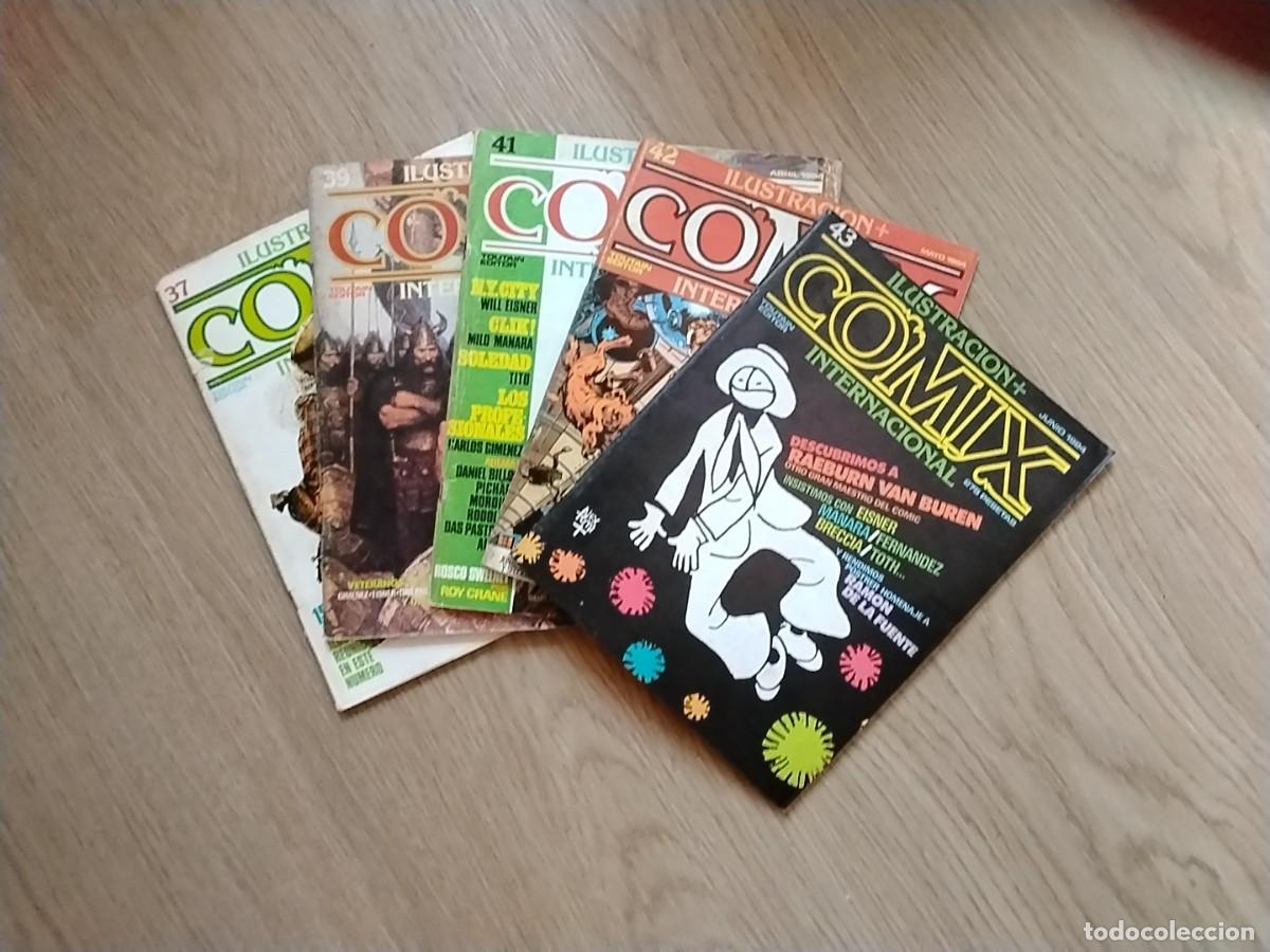 C&oacute;mics: Ilustraci&oacute;n+COMIX INTERNACIONAL. Nos. 37,39,41,42 y 43