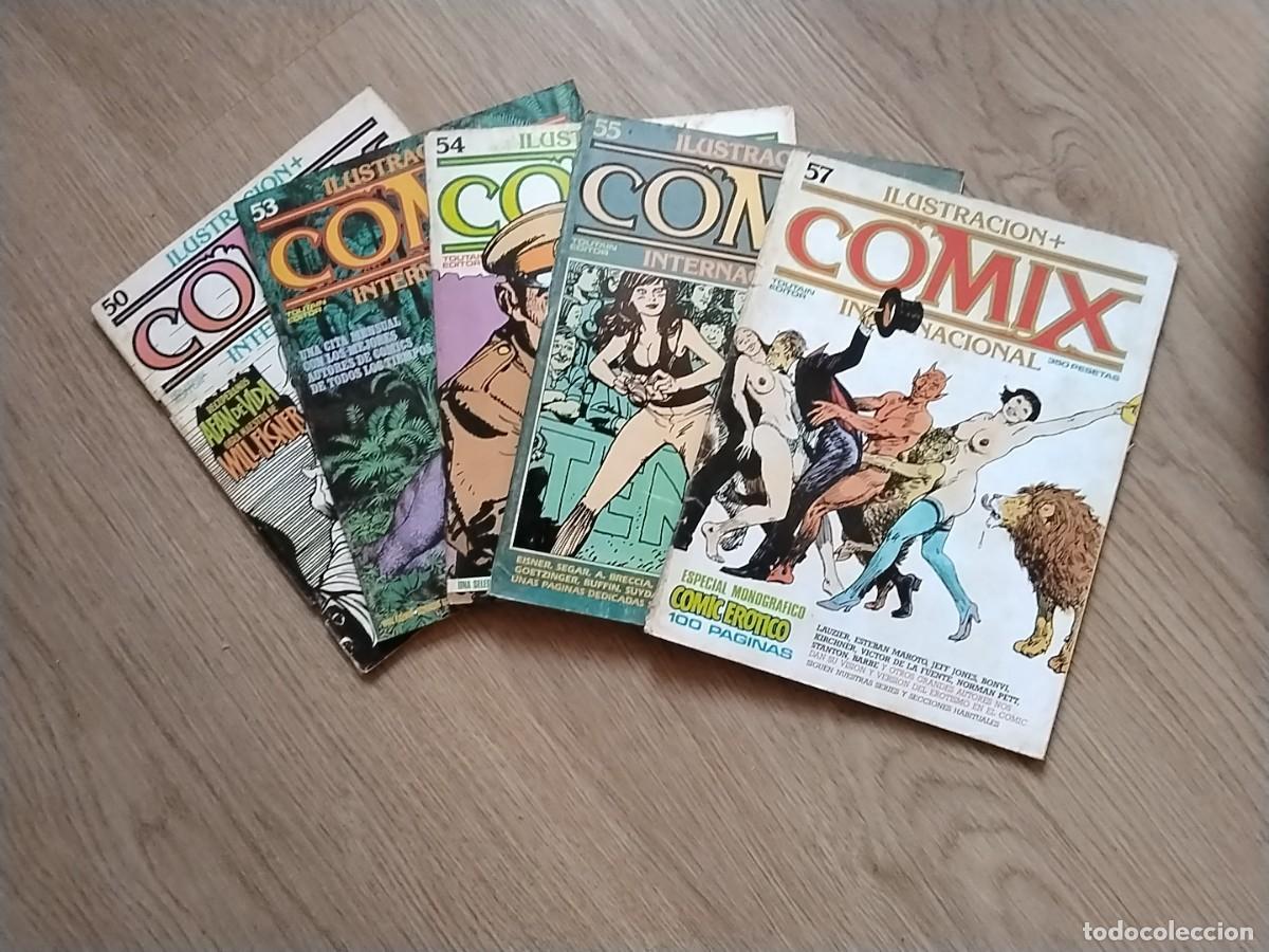 C&oacute;mics: Ilustraci&oacute;n+COMIX INTERNACIONAL. Nos. 50,53,54,55 y 57