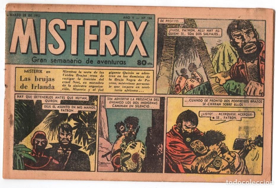 C&oacute;mics: 1952 MISTERIX # 184 BULL ROCKETT - JIM TORO - MISTERIX - EL CACIQUE BLANCO 24 PAG