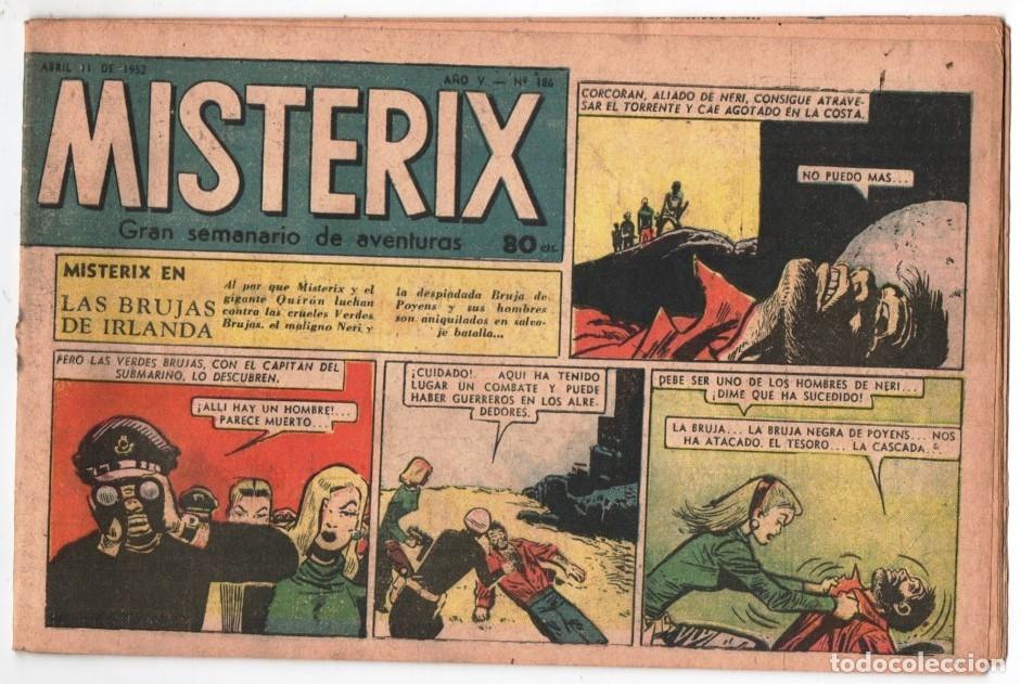 C&oacute;mics: 1952 MISTERIX # 186 BULL ROCKETT - JIM TORO - MISTERIX - EL CACIQUE BLANCO 24 PAG