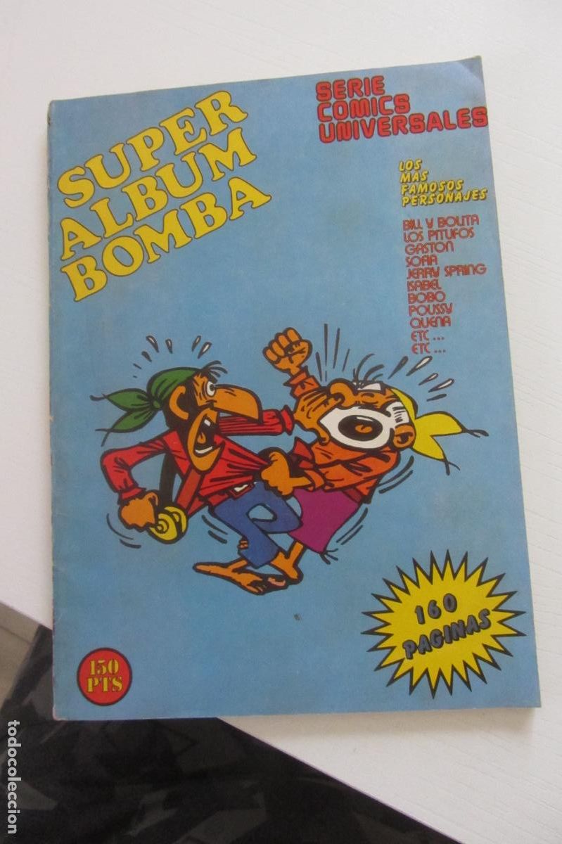 C&oacute;mics: SUPER ALBUM BOMBA N&ordm; 8. SERIE COMICS UNIVERSALES. (BILL Y BOLITA, LOS PITUFOS, GASTON,SPIROU. ARX233