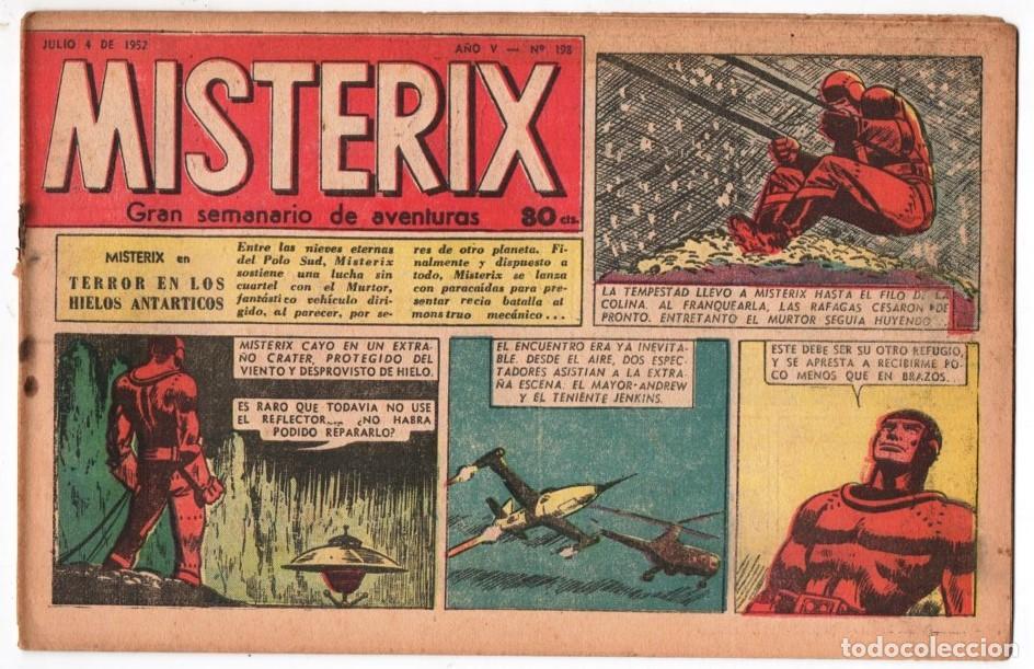 Comics : 1952 MISTERIX # 198 BULL ROCKETT - JIM TORO - MISTERIX - EL CACIQUE BLANCO 24 PAG