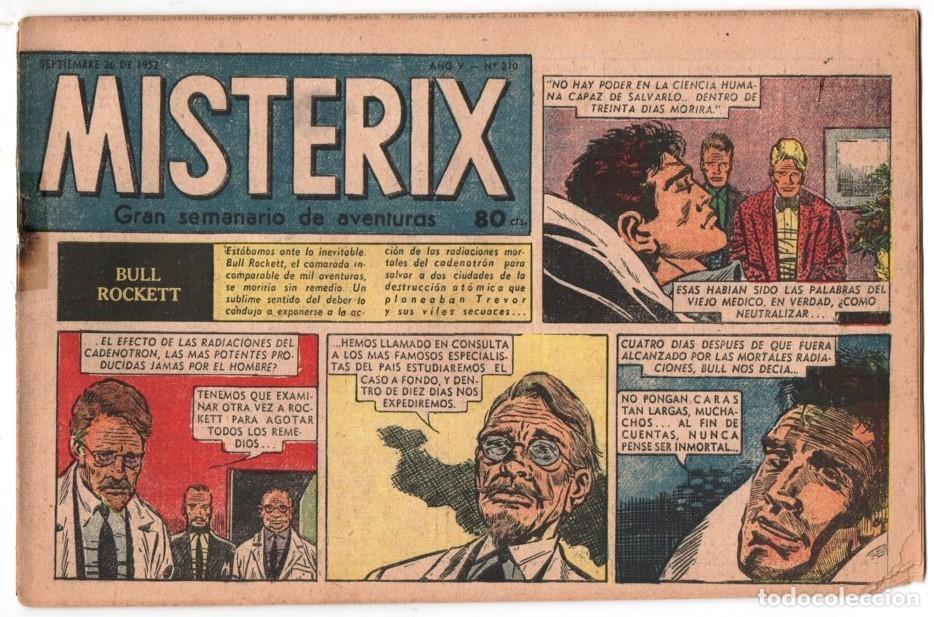 C&oacute;mics: 1952 MISTERIX # 210 &acute;&acute;CEDAR KANE&acute;&acute;- BULL ROCKETT - JIM TORO - MISTERIX - 24 PAG