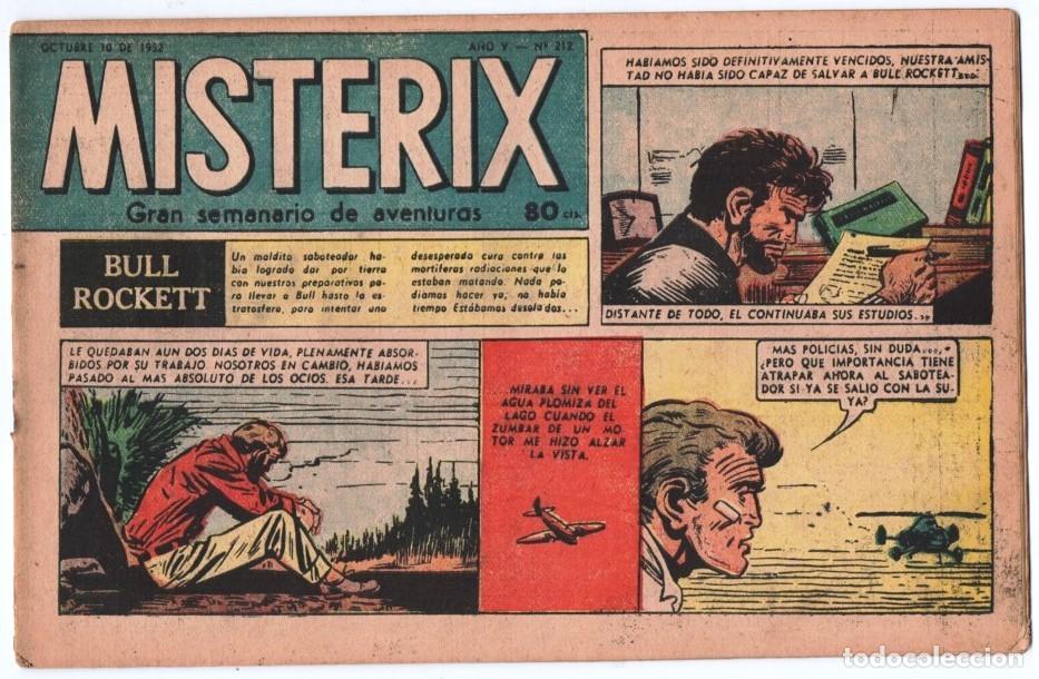 C&oacute;mics: 1952 MISTERIX # 212 &acute;&acute;CEDAR KANE&acute;&acute;- BULL ROCKETT - JIM TORO - MISTERIX - 24 PAG