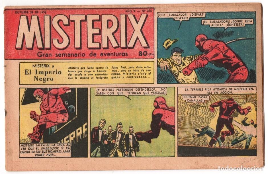 C&oacute;mics: 1952 MISTERIX # 214 &acute;&acute;CEDAR KANE&acute;&acute;- BULL ROCKETT - JIM TORO - MISTERIX - 24 PAG