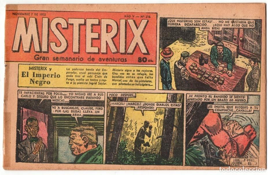 C&oacute;mics: 1952 MISTERIX # 216 &acute;&acute;CEDAR KANE&acute;&acute;- BULL ROCKETT - JIM TORO - MISTERIX - 24 PAG