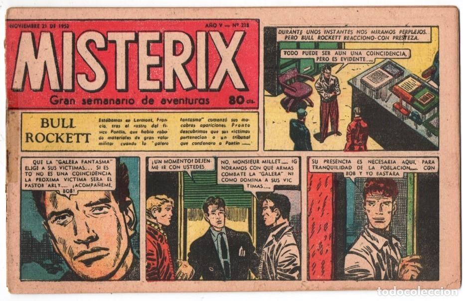 C&oacute;mics: 1952 MISTERIX # 218 &acute;&acute;CEDAR KANE&acute;&acute;- BULL ROCKETT - JIM TORO - MISTERIX - 24 PAG