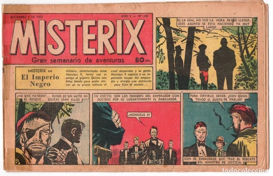 C&oacute;mics: 1952 MISTERIX # 220 &acute;&acute;CEDAR KANE&acute;&acute;- BULL ROCKETT - JIM TORO - MISTERIX - 24 PAG