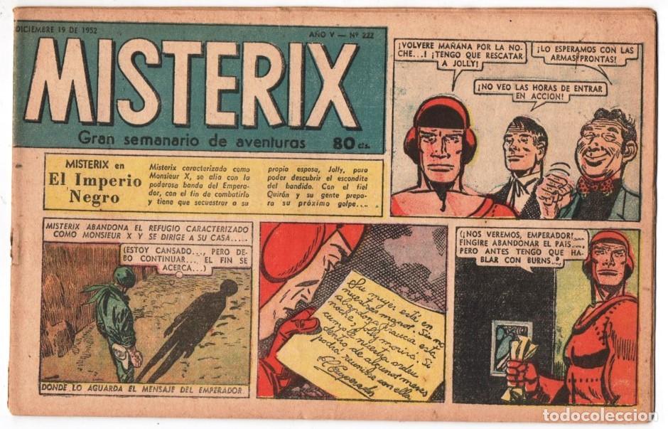 C&oacute;mics: 1952 MISTERIX # 222 &acute;&acute;CEDAR KANE&acute;&acute;- BULL ROCKETT - JIM TORO - MISTERIX - 24 PAG