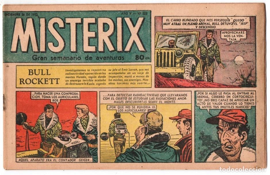 C&oacute;mics: 1953 MISTERIX # 223 &acute;&acute;CEDAR KANE&acute;&acute;- BULL ROCKETT - JIM TORO - MISTERIX - 24 PAG