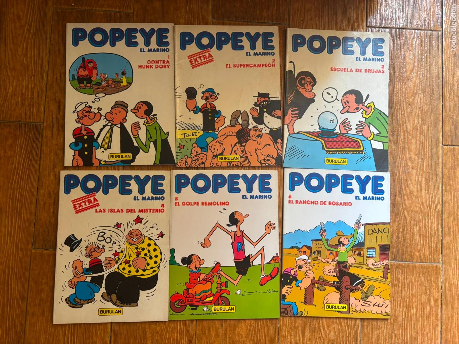 C&oacute;mics: POPEYE COLECCION COMPLETA 6 NUMEROS EDITORIAL BURU LAN BURULAN