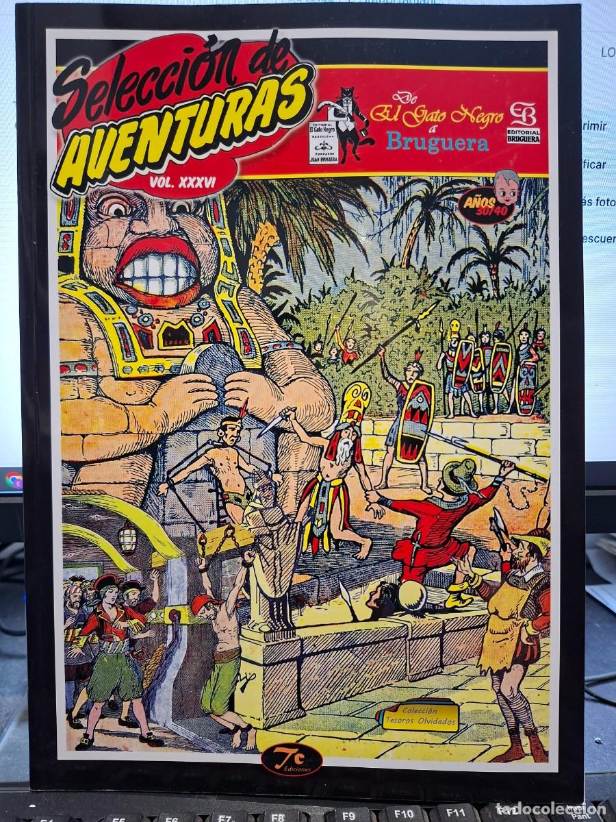 C&oacute;mics: COLECCION TESOROS OLVIDADOS SELECCION DE AVENTURAS VOL XXXVI - DE EL GATO NEGRO A BRUGUERA