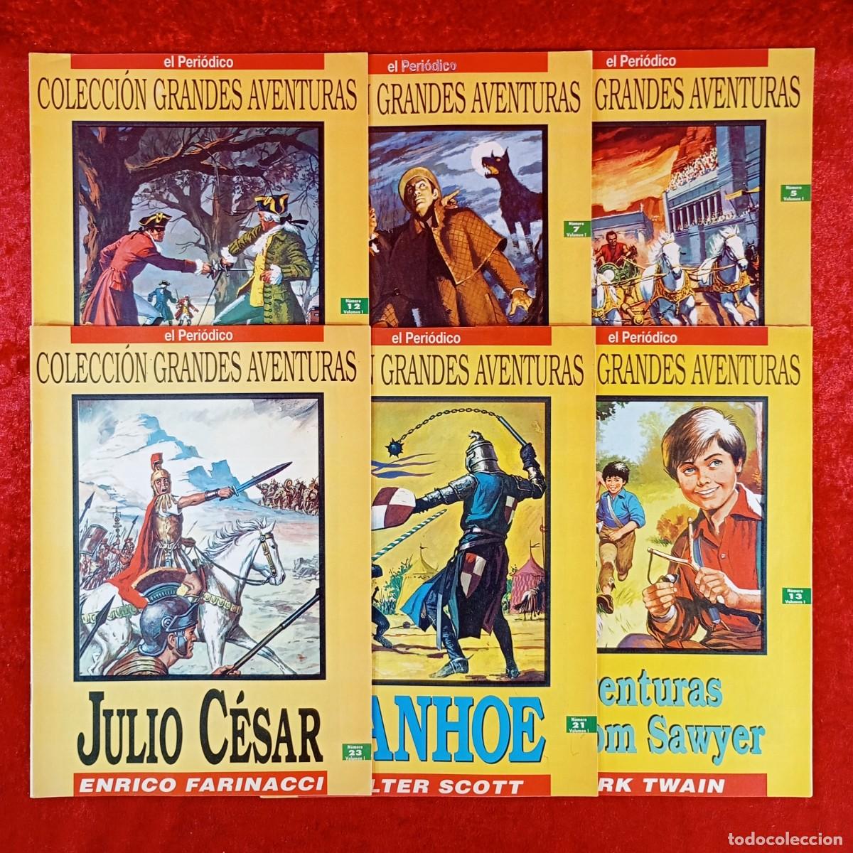 C&oacute;mics: EL PERI&Oacute;DICO - COLECCI&Oacute;N GRANDES AVENTURAS - LOTE 6 COMICS - VER N&ordm; Y T&Iacute;TULOS EN FOTOS / 1805