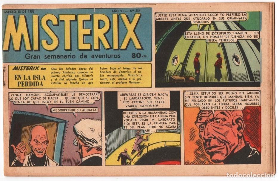 C&oacute;mics: 1953 MISTERIX # 234 BULL ROCKETT el TAM TAM DE LOS ULULUS-JIM TORO-MISTERIX-LOS 2 REPORTEROS 24 P