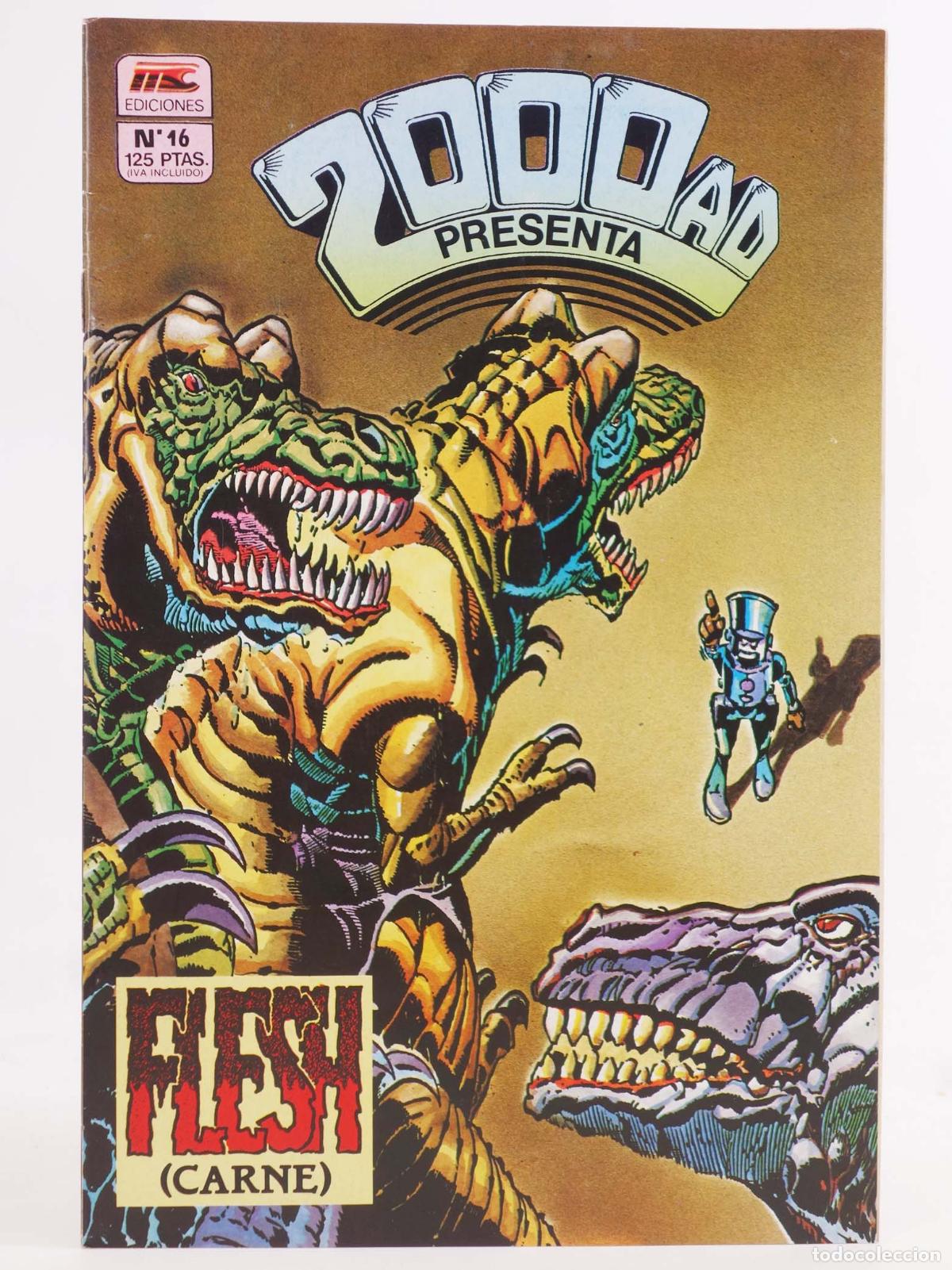 C&oacute;mics: 2000AD PRESENTA 16. FLESH (T. B. Grover/Ron Smith) MC, 1988