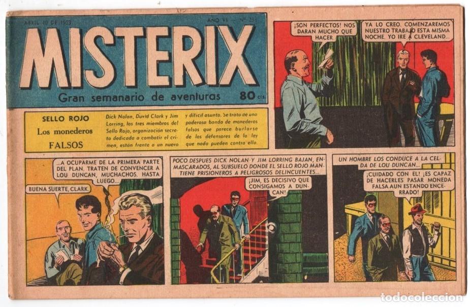 C&oacute;mics: 1953 MISTERIX # 238 &acute;&acute;SARGENTO KIRK, RASTROS DE FUEGO&acute;&acute;-BULL ROCKETT-MISTERIX-LOS DOS REPORTE 28 P