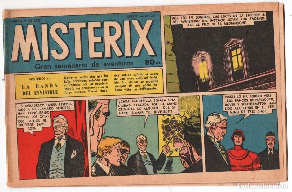 C&oacute;mics: 1953 MISTERIX # 241 &acute;&acute;SARGENTO KIRK, EL ATAQUE...&acute;&acute;- SELLO ROJO - MISTERIX - LOS DOS REPORTE 28 P