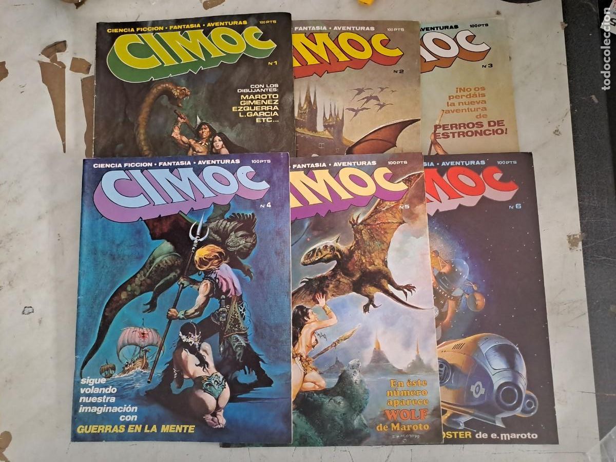 C&oacute;mics: Cimoc completa 10 n&uacute;meros, Riego en muy buen estado Bolsa DA