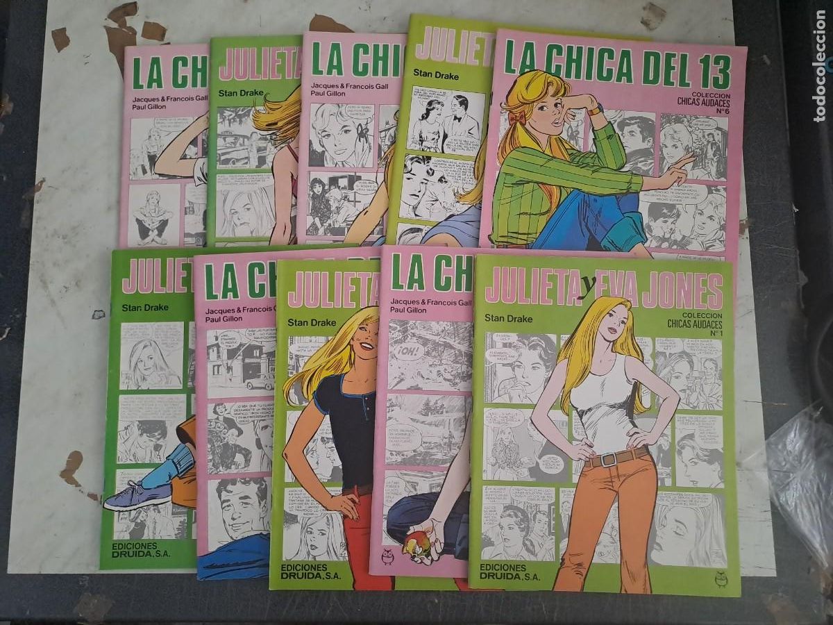 C&oacute;mics: Colecci&oacute;n chicas audaces completa 10 n&uacute;meros, Julieta y Eva Jones-la chica del 13, Druida Bolsa DA