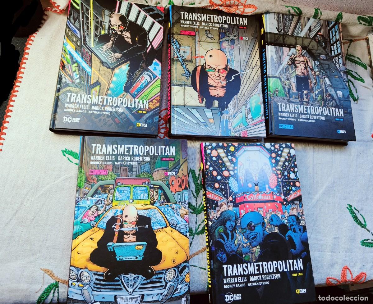 C&oacute;mics: Transmetropolitan. Completa. Tomos 1-5. Warren Ellis. ECC. DC Comics. Edici&oacute;n en tapa dura.