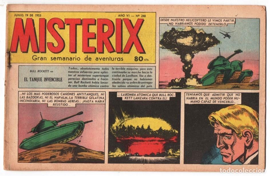 C&oacute;mics: 1953 MISTERIX # 248 &acute;&acute;SARGENTO KIRK, DEUDA DE SANGRE&acute;&acute;- BULL ROCKETT - MISTERIX - LOS DOS REPOR 28 P