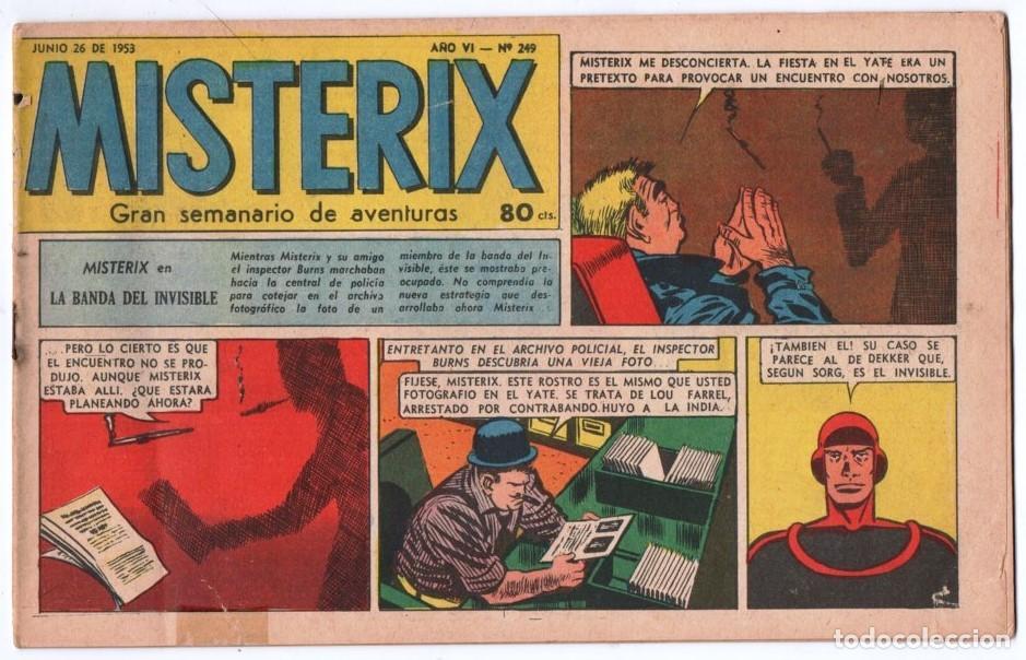 C&oacute;mics: 1953 MISTERIX # 249 &acute;&acute;SARGENTO KIRK, DEUDA DE SANGRE&acute;&acute;- BULL ROCKETT - MISTERIX - DESAFIO POLO 28 P