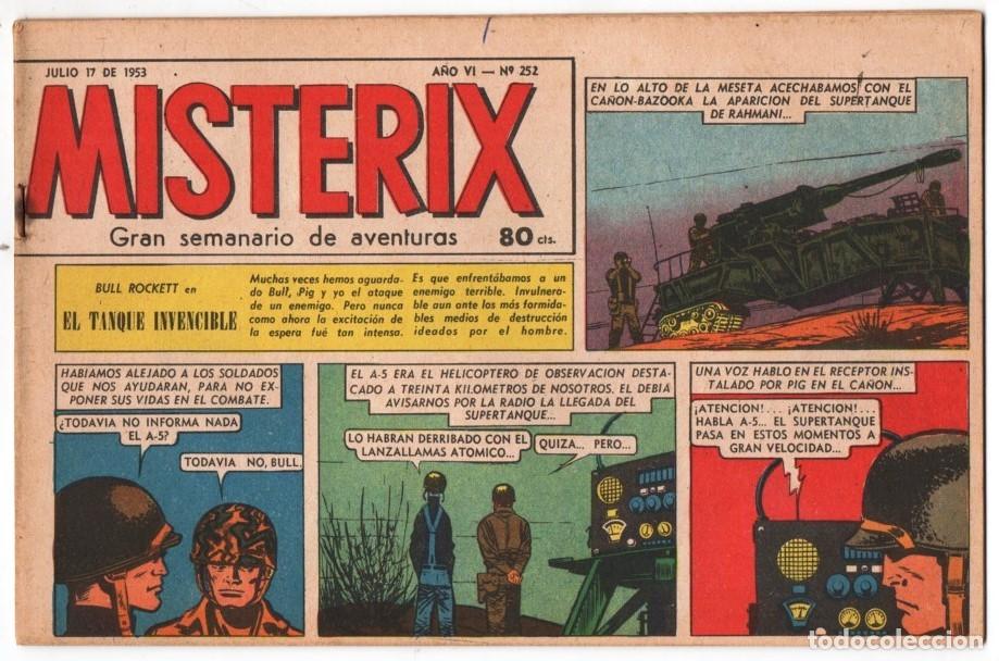 C&oacute;mics: 1953 MISTERIX # 252 &acute;&acute;SARGENTO KIRK, DEUDA DE SANGRE&acute;&acute;- BULL ROCKETT - MISTERIX - LOS DOS REPOR 28 P