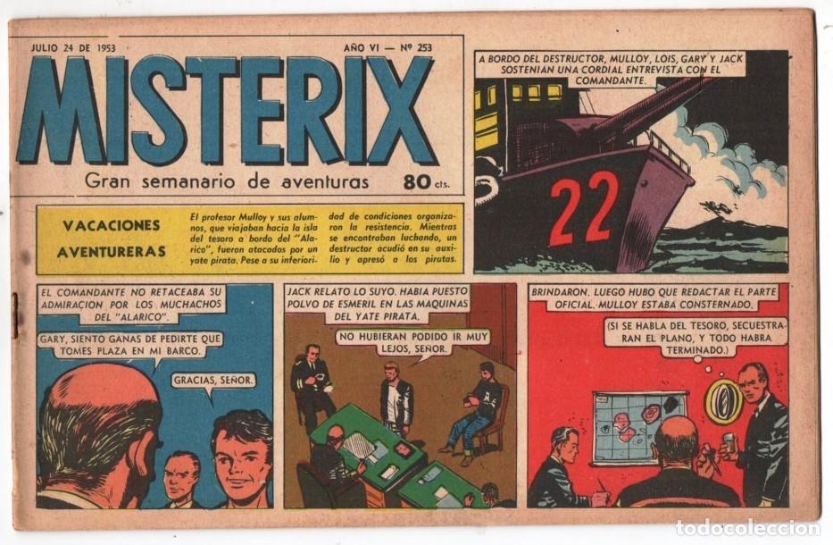 C&oacute;mics: 1953 MISTERIX # 253 &acute;&acute;SARGENTO KIRK, DEUDA DE SANGRE&acute;&acute;- BULL ROCKETT - MISTERIX - EVA PERON 28 P