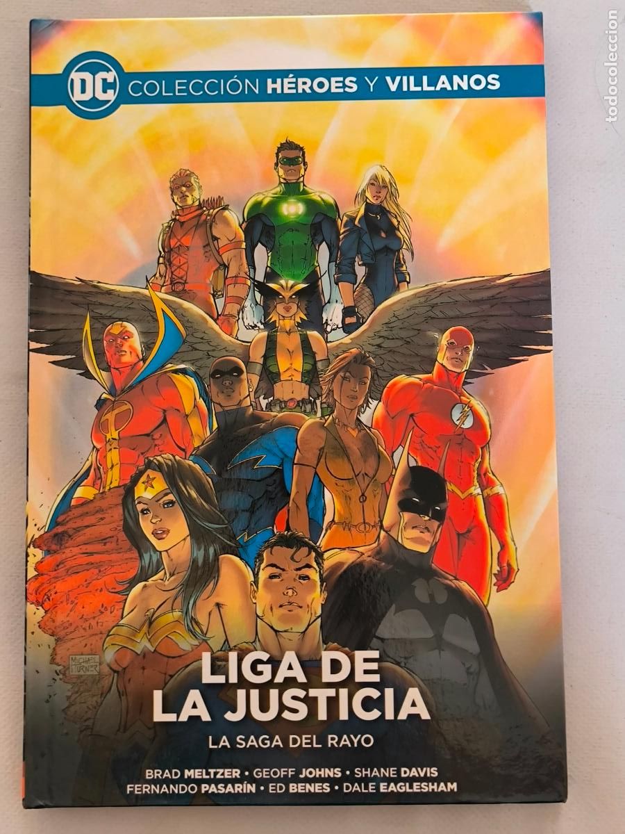 C&oacute;mics: LIGA DE LA JUSTICIA - LA SAGA DEL RAYO - DC - SALVAT ECC - TAPA DURA (I2)