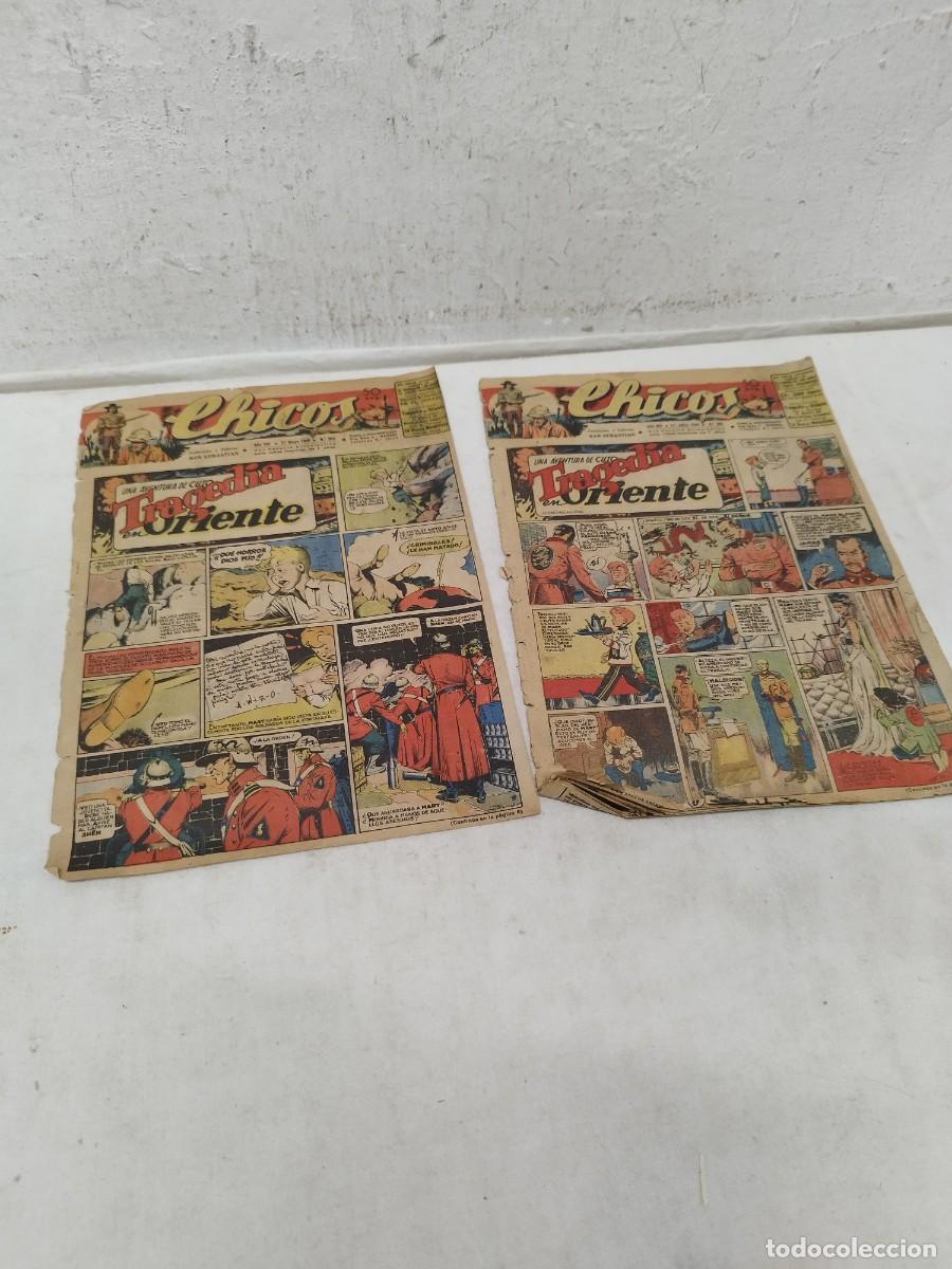 C&oacute;mics: C&oacute;mic y portada tebeo chicos. Portada a&ntilde;o VIII 1945 N&ordm; 353, a&ntilde;o VIII 1945 N&ordm; 355.
