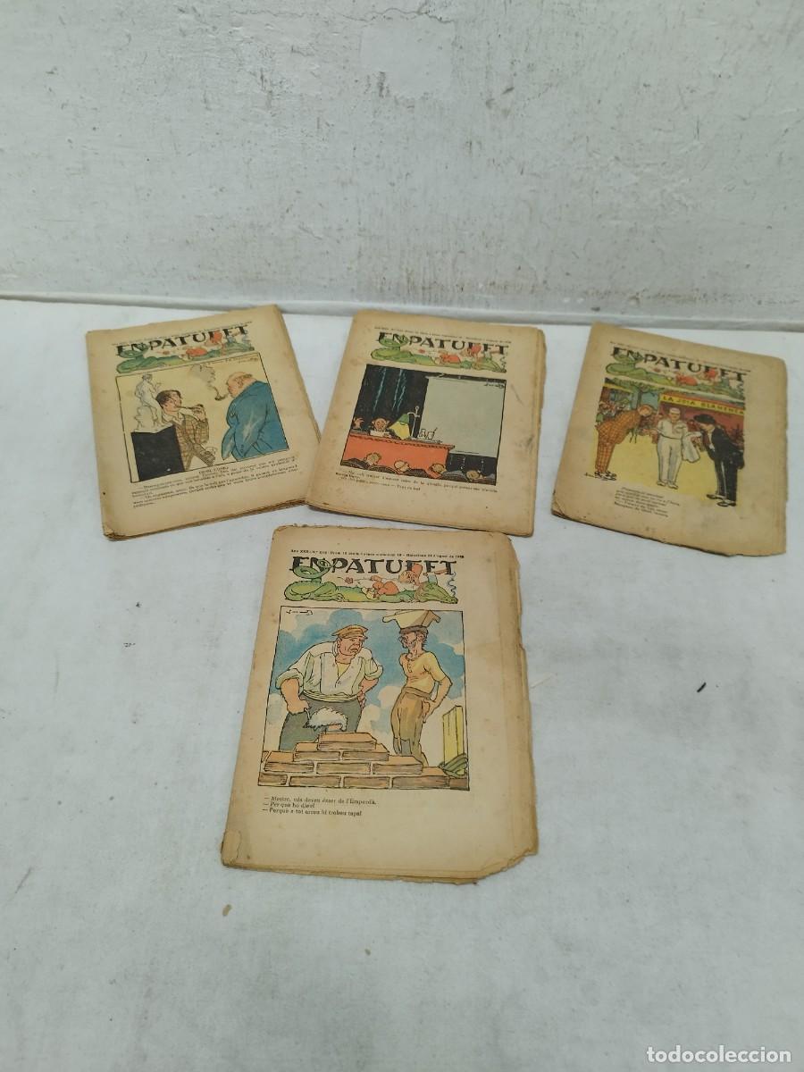 C&oacute;mics: Lote de 4 antiguas revistas infantiles catalana En Patufet, publicada en Barcelona.
