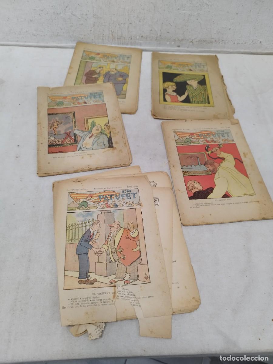 C&oacute;mics: Lote de 5 antiguas revistas infantiles catalana En Patufet, publicada en Barcelona.