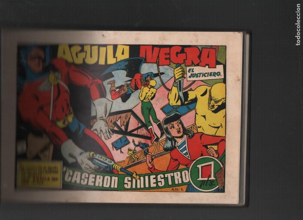 C&oacute;mics: AGUILA NEGRA. RIPOLL. TOMO ENCUADERNADO. COLECCION COMPLETA. 8 EJEMPLARES. REEDICION