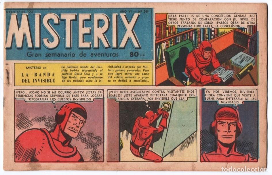 C&oacute;mics: 1953 MISTERIX # 244 &acute;&acute;SARGENTO KIRK, &iexcl; TRAICION ! &acute;&acute;- BULL ROCKETT - MISTERIX - LOS DOS REPORTE 28 P
