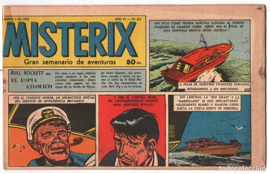C&oacute;mics: 1953 MISTERIX # 255 &acute;&acute;SARGENTO KIRK, EL CA&Ntilde;ON DEL AGUILA MUERTA&acute;&acute;- BULL ROCKETT - MISTERIX - 28 P