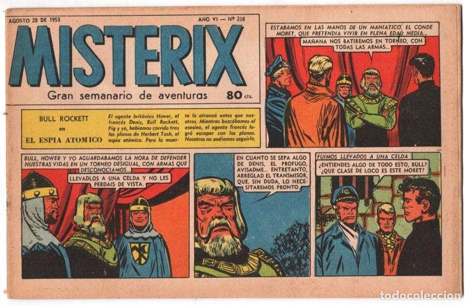 C&oacute;mics: 1953 MISTERIX # 258 &acute;&acute;SARGENTO KIRK, EL MANANTIAL DE LA MUERTE&acute;&acute;- BULL ROCKETT - MISTERIX - 28 P