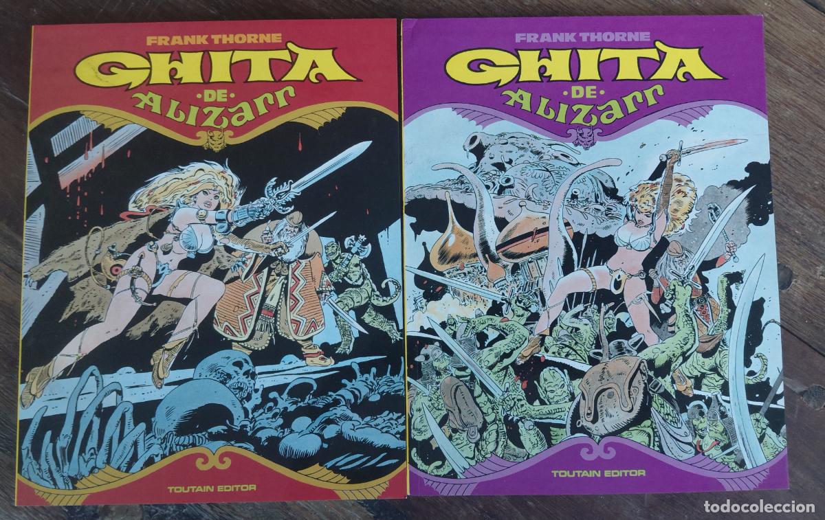 C&oacute;mics: Ghita de Alizarr Toutain Completa N&ordm; 1 y 2 por Frank Thorne dibujante de Red Sonja